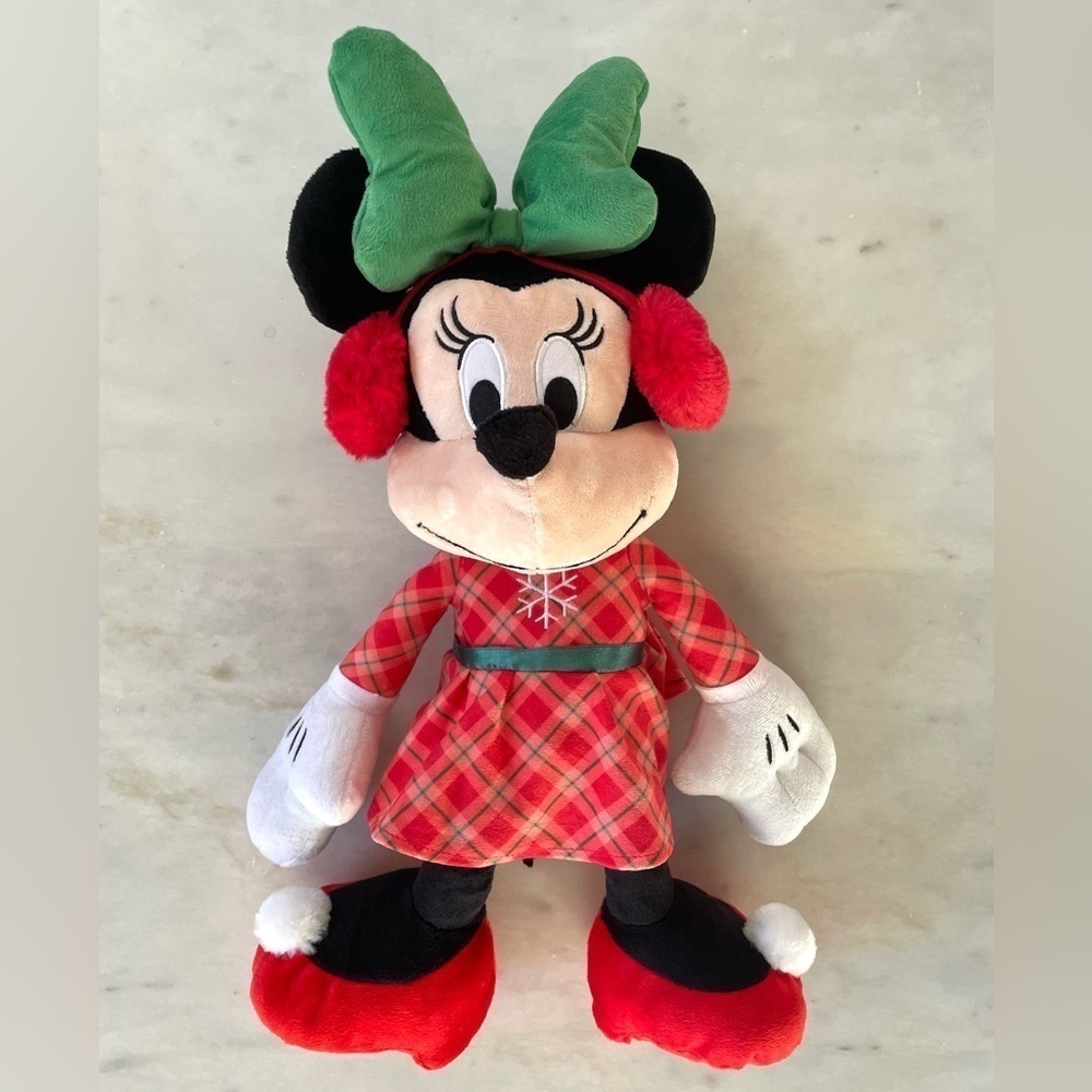 NWOT Disney Holiday Mickey Mouse and Minnie Mouse Plush Toys - Picture 6 of 8